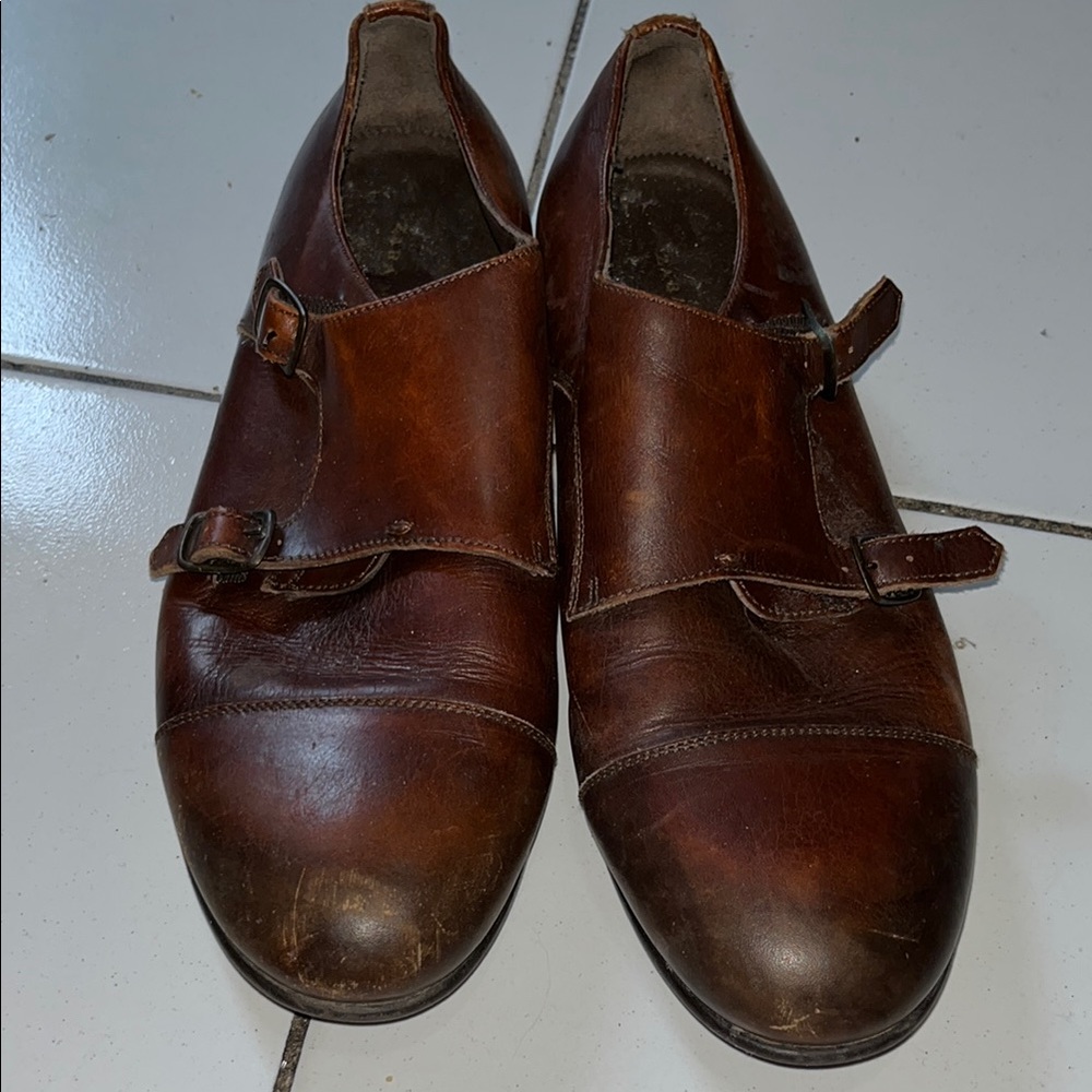 Zara Brown Leather Oxfords with Classic Design